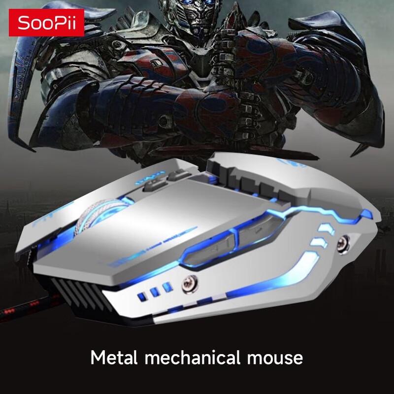 SooPii Wired Mechanical Keyboard and Mouse Set