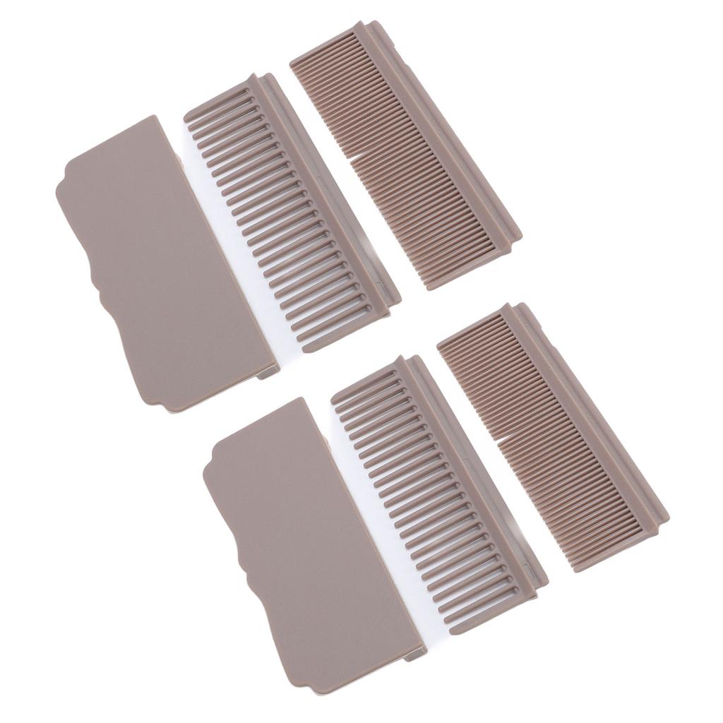 2 Set Flat Iron Comb Attachment Plastic Clip On Hair Straightener Accessory for Home Salon Styling