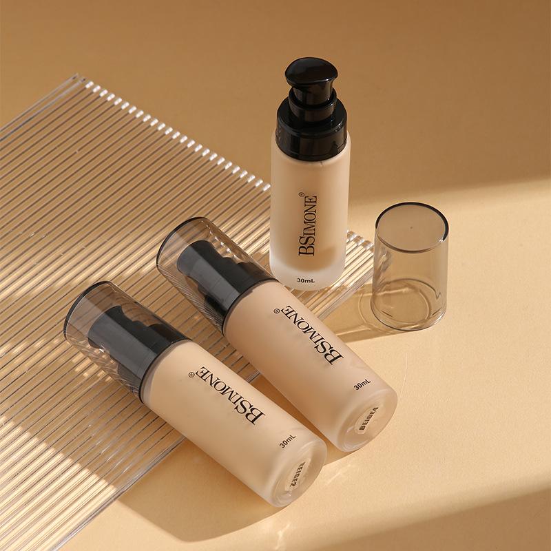 Bsimone Face Base Liquid Foundation Makeup Concealer Waterproof Brighten Whitening Long Lasting Bb Cream Cosmetics