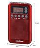 Ohm Electric AudioComm RAD-P350N-R Radio [Red] (x 2)