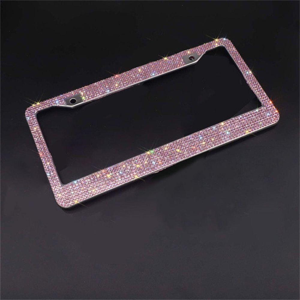 Crystal For Canada Rhinestone For USA Truck License Plate Frame Car Frame Plate Bling License Plate