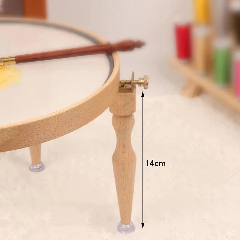 3/4 Stück Verstellbarer Tragbarer Holz-Stickrahmenständer Für Handgemachten Kreuzstich-Stickrahmen Stickring-Rahmen Stickwerkzeuge