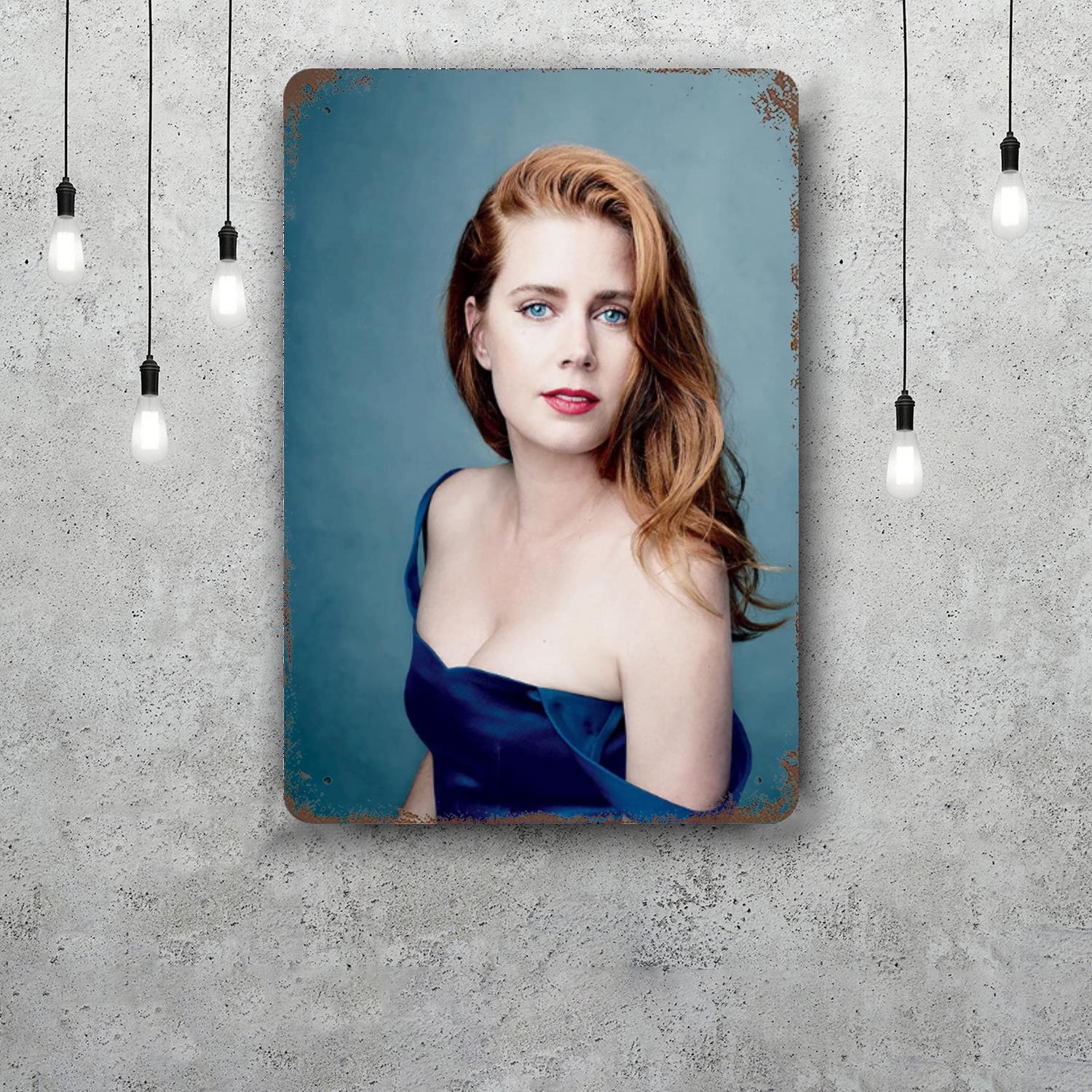

Amy Adams Vintage Metal Tin Signs Posters Decor Retro Metal Plaque Wall Art Decor for Garage Bar 20x30cm（7.8x11.8inch）
