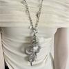 Harajuku Musical Notes Necklace Y2K Furball Wing Chain Choker Heart Pendant Necklace  Subculture