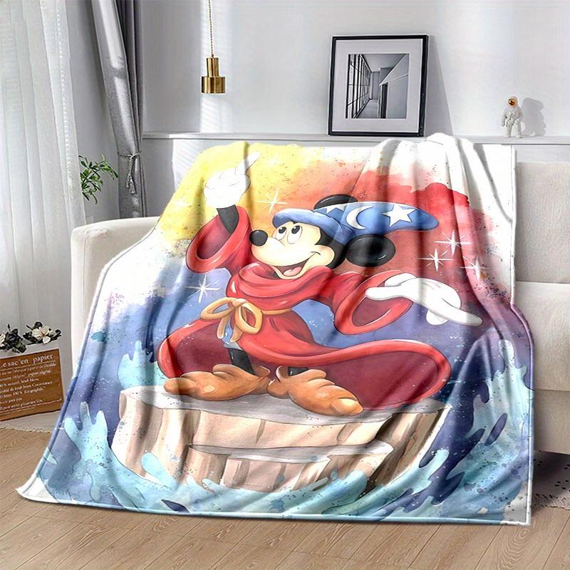 1 Stück, Magische Mickey Maus Heimdekor Decke: Eine kuschelige Flanelldecke für Ihr Wohnzimmer, Schlafzimmer oder den Außenbereich, perfekt als Geschenk, ideal für Reisen