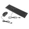 Tastatur und Maus USB-Kabelgebundenes Tastatur- und Maus-Combo-Set für Gaming und Bürogebrauch, 104-Tasten-Set, Rutschfest Wasserdicht,