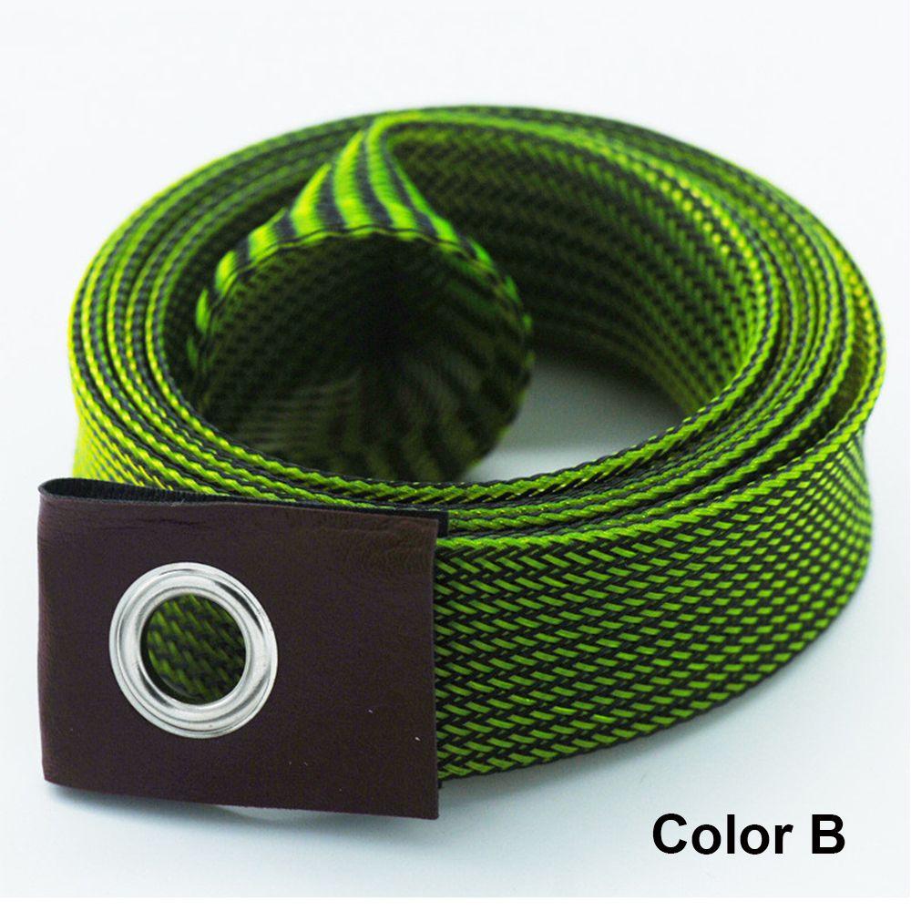 

Durable Anti-slip Sheath Elastic Pole Sleeve Fishing Rod Cover Expanable Braided Mesh Jacket Wrap Color B