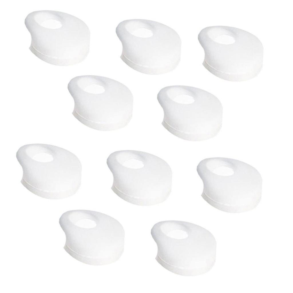 10 Pieces Silicone in-Ear Earphone Earbud Tips Headset Earplug Cushion Cover Semitransparent