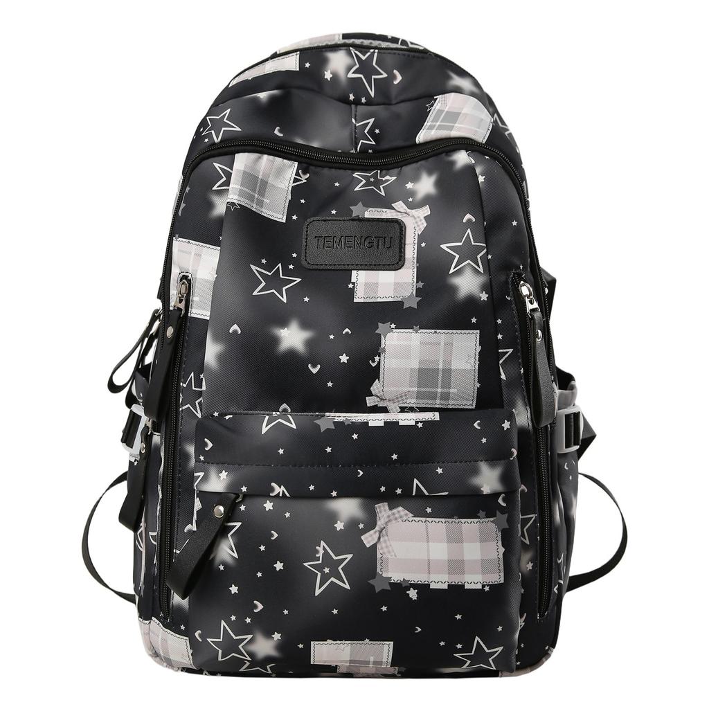 Schoolbag Japanese Ins Rendering Versatile Star Girl Backpack Cute Junior High School Student School Bag Large Capacity Backpack
