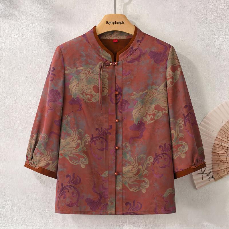 Elderly Women s Lightweight Spring Summer Cardigan Blouse 5XL