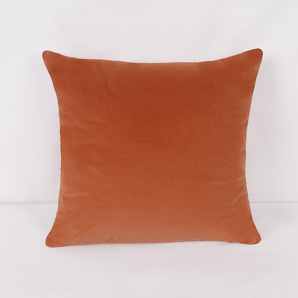 Simple Solid Color Pillow Cover Macaron Color Home Velvet Pillow Cover Sofa Office Lunch Break Pillow Premium Durable