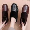 Old Beijing Mother Cotton Shoes Women's Winter Waterproof Warm Leather Shoes Non-slip Cotton Shoes Plus Velvet Shoes