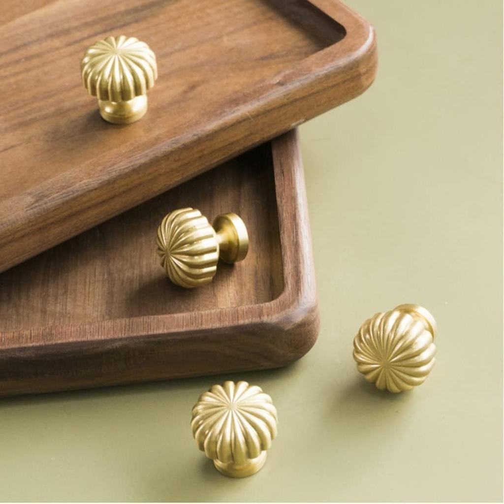 1-12pcs Antique Gold Zinc alloy Knobs Round Cabinet Drawer Handles for Kitchen Bathroom Home Furniture