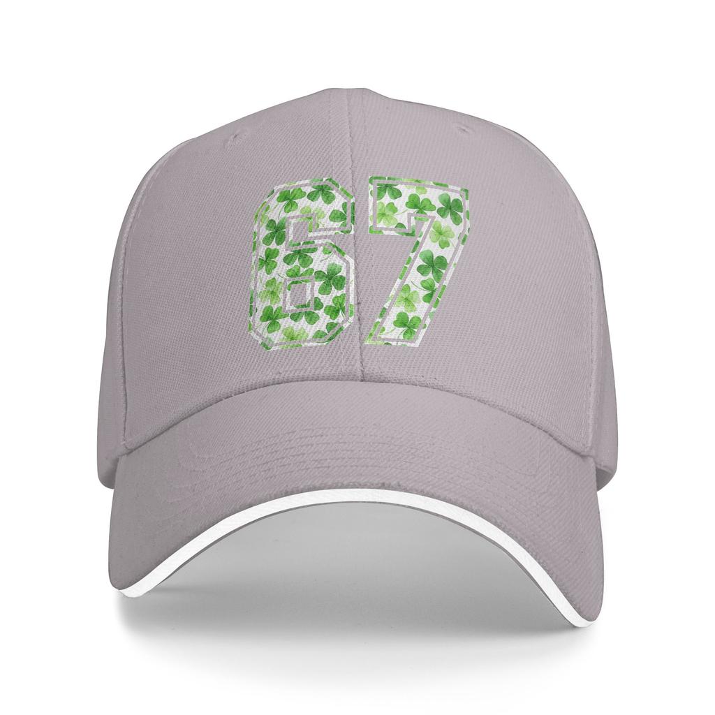 Six Seven Meme 67 St Patricks Day Shamrock 6 7 Meme Casual Baseball Cap Outdoor Sport Trucker Hat Summer Sun Men Snapback Cap