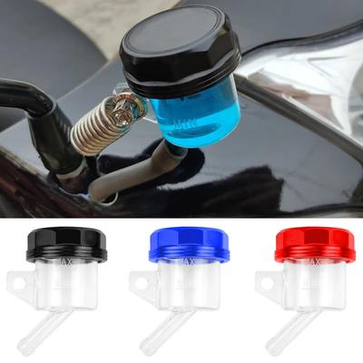 Motorcycle Brake Fluid Reservoir Motorbike Rear Clutch Tank Oil Fluid Cup Master Cylinder for Honda Suzuki Kawasaki Yamaha
