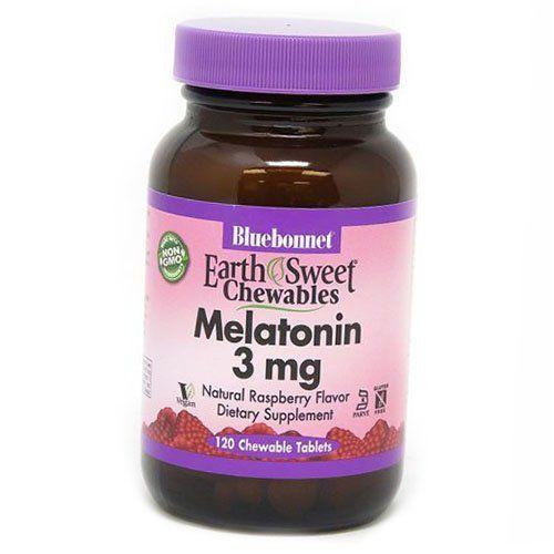 Chewables Melatonin 3, Bluebonnet Nutrition 60tab Raspberry (72393011)