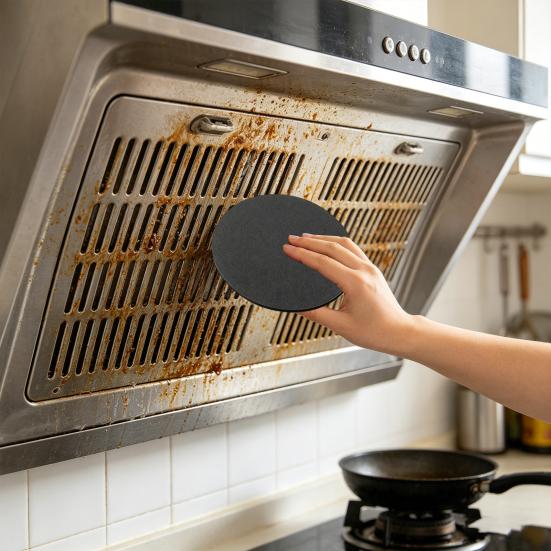 Stainless Steel Cleaning Sponge Tablets Scratch-Free Curved Surfaces Powerful Scorch Stain Remover Kitchen Cleaning Tool