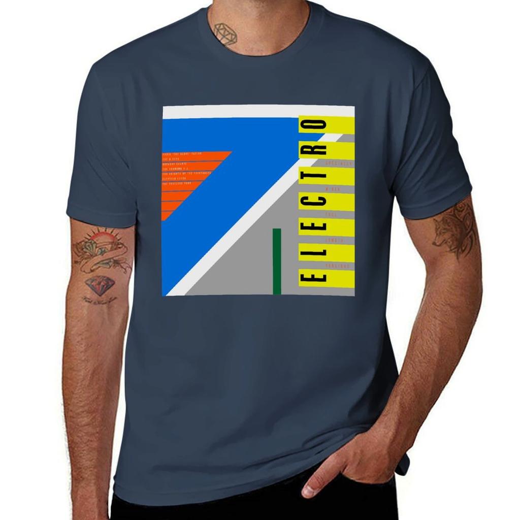 Electro T-Shirt T Shirts Designer Graphic T Shirts for Man Man T Shirt Heavy Cotton T-Shirt