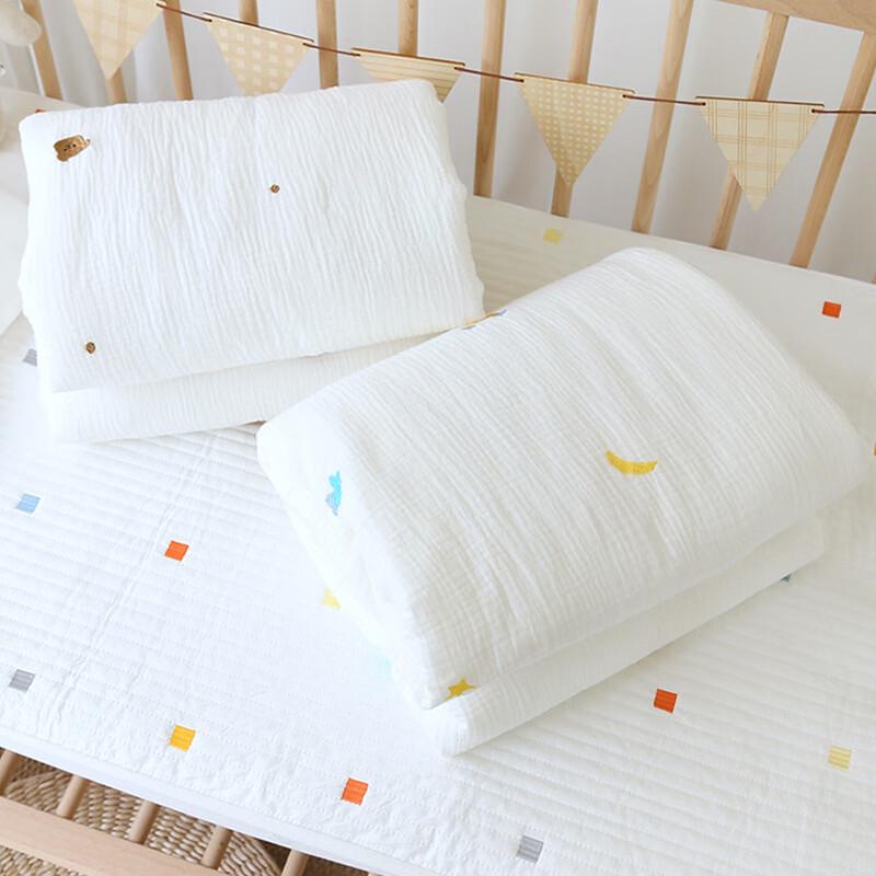 Mling Cotton Crepe Embroidered Baby Quilt