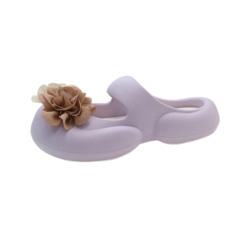 

Baotou sandals drag women summer wear soft soles comfortable and ugly new bow cool slippers thick soles non-slip 41 фиолетовый