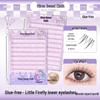 20-Row High-Capacity No-Glue Eyelash Book: Fox, Dog, and Nine-Tailed Rabbit Series Mixed False Lashes.
