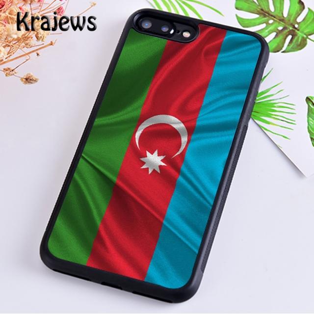 Krajews Azerbaijan Flag Soft Phone Case Cover For iPhone 14 5s 6s 7 8 Plus X XR XS 11 12 13 Pro Max Samsung Galaxy S21 S22 Ultra