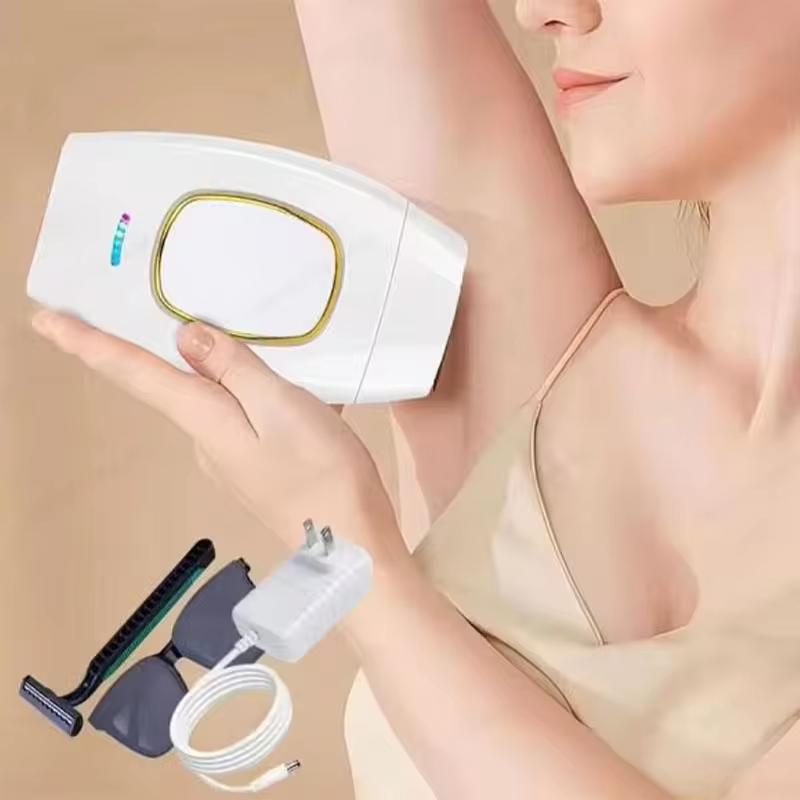 

Laser freezing point hair removal instrument photon painless hair removal special skin rejuvenation and shaving tool Pink EU
