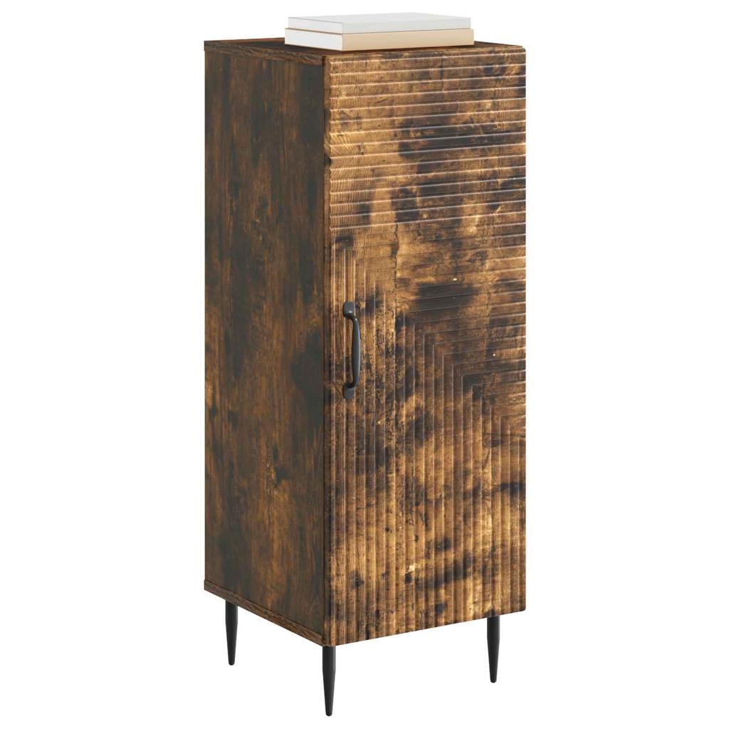 Sideboard Smoked Oak 33 x 34.5 x 89.5 cm Particleboard