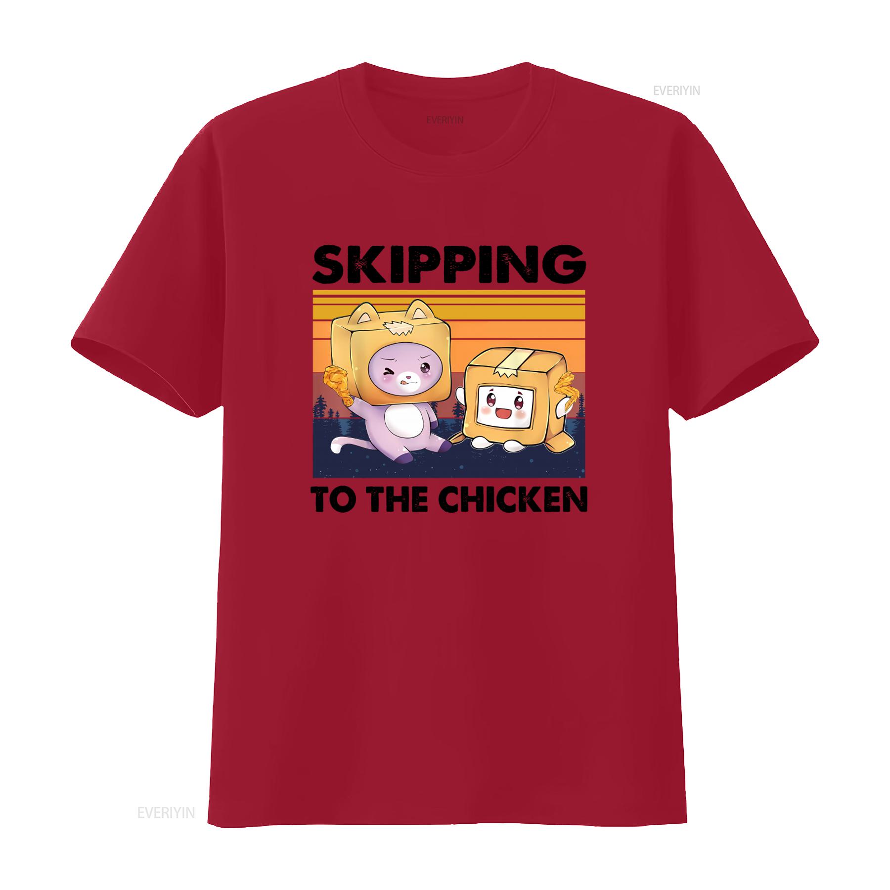 

Retro Vintage Skipping To The Chicken Funny Lanky Arts Box Videogame T Shirt vintage Washed graphic designer clothes Unisex S