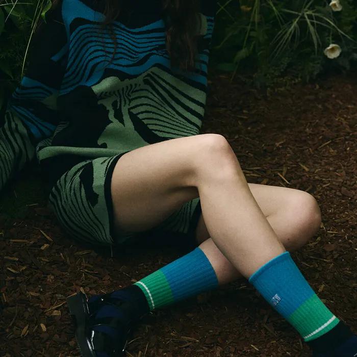 MMCW LONG SPORTS SOCKS/NAVY