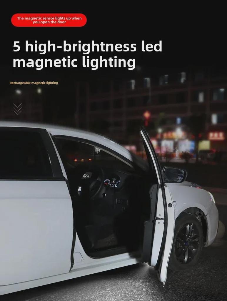 Wireless LED Door Sensor Light: Easy Install, Anti-Collision, Automatic Door Lighting