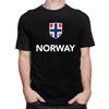 Custom Fashion Norwegian Proud Norway Flag T Shirt Men ShortSleeve Tshirt Casual Tee Pure Cotton Slim Fit Tshirts Merch