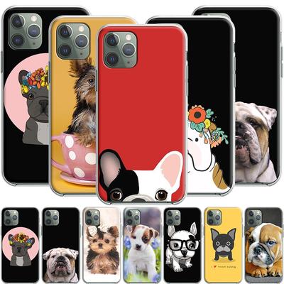 Puppy Pug Bulldog Silicone Case for Apple iPhone 13 12 Mini 11 Pro SE XS X XR Max 8 7 6S 6 Plus 5S