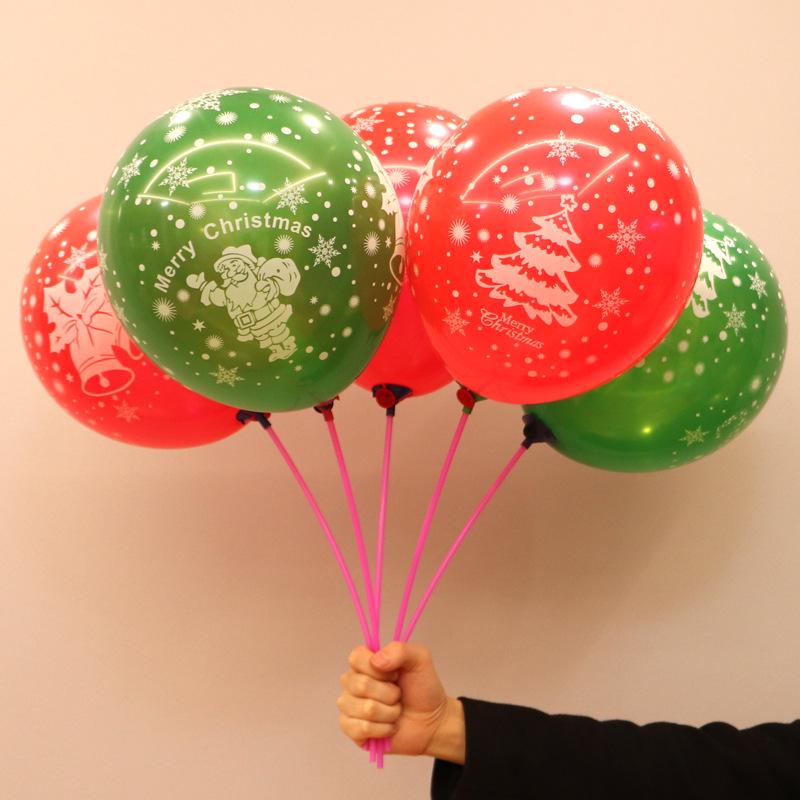 Decorazioni Palloncini di Natale con Paillettes Fiocco di Neve per Eventi