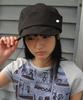 RONRON Volume Panel Newsboy Cap Black