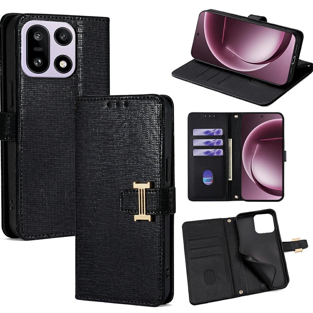 For OnePlus 15 5G Case Metal I-Buckle PU Leather Wallet Phone Cover