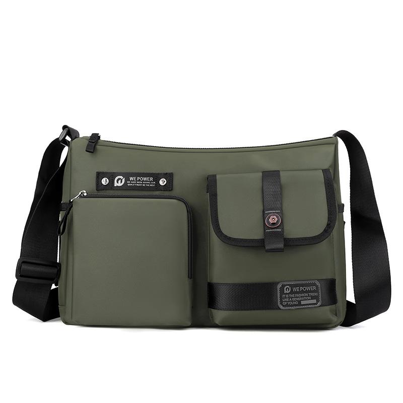 WEPOWER New Men's Satchel Casual Trend Men's Bag Outdoor Backpack Large Capacity Crossbody Shoulder Bag