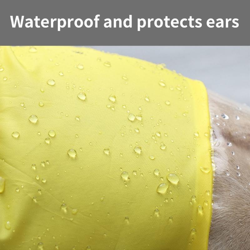 Welpenohr-Badehaube für kleine, mittlere und große Hunde, wasserdicht, zur Geräuschreduzierung, Gehörschutz