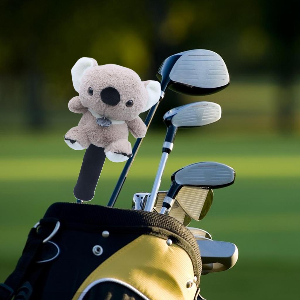 Animal-Shaped Golf Club Headcover Driver Cover Soft Plush Protector for Indoor Outdoor Ball Sport Equipment Tournament