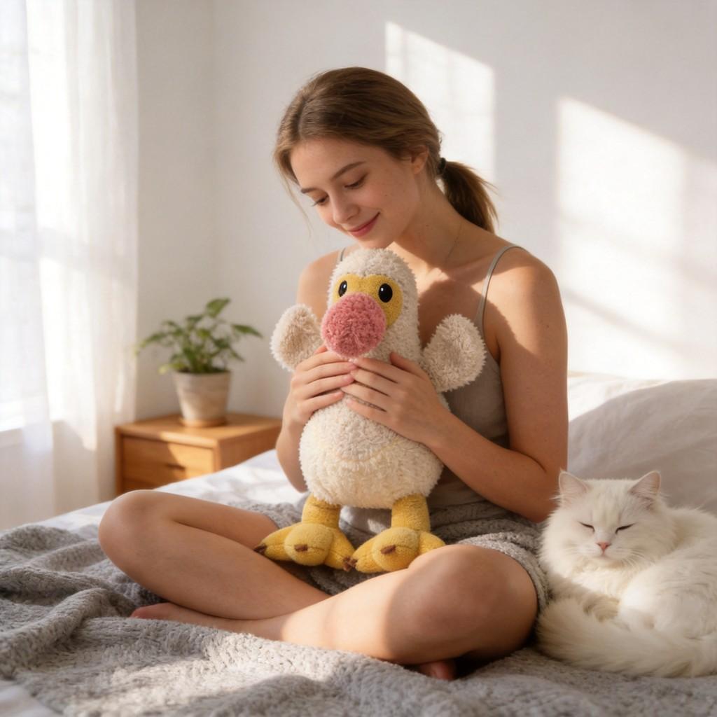Plush Raphus Cucullatus Stuffed Toy Soft Animal For Kids And Adults