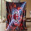 AC Milan Theme blanket Soft Flannel Blanket Plush Throw Blanket Cozy Sofa Bed Blanket for Home Decor