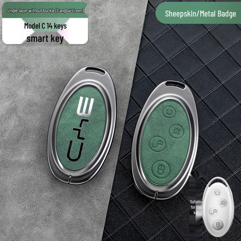 Compatible Key Case for BYD: Qin Plus DMi, Dolphin, Song Plus, Han EV, Yuan Pro, Tang, and E2 Models