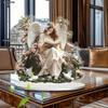 Angel Fairy Reading Decor, Floral Accents, Colorful Attractive Sign Ornament, for Porch Entrance Cabinet Bookshelf Bedroom Home Decoration, Home Tabl