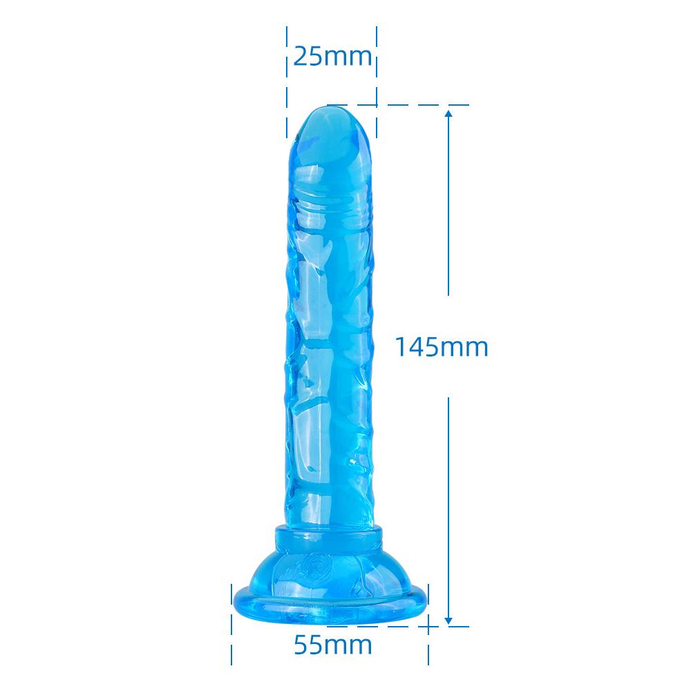 Dildo cu curea pentru penis cu ventuza Butt Plug Crystal Dildo realist Jucării sexuale colorate pentru femei adulte Jucării la punctul G Sex Shop