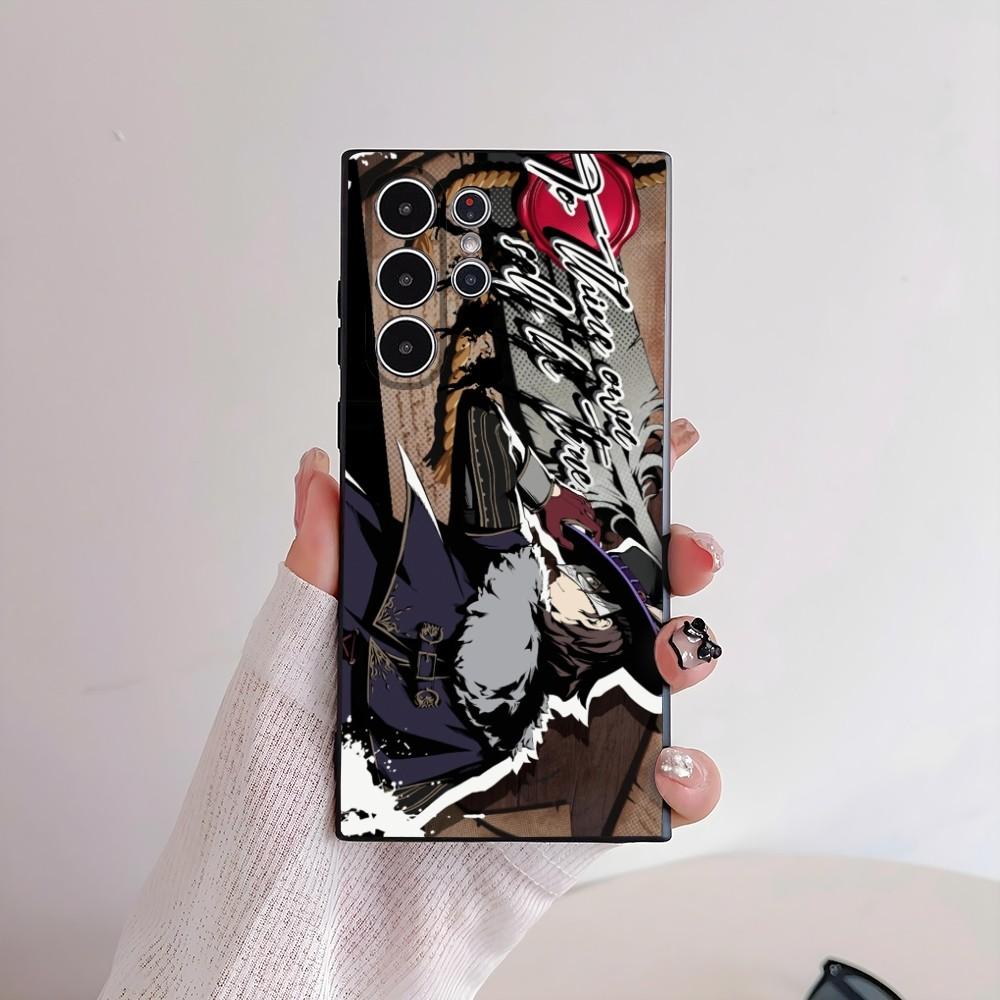 P-Persona 5 Anime Phone Case For Samsung Galaxy S25 S24 S22 S23 Ultra S21 S20 Plus 5G Frosted Non-Slip Full Cover Soft Case