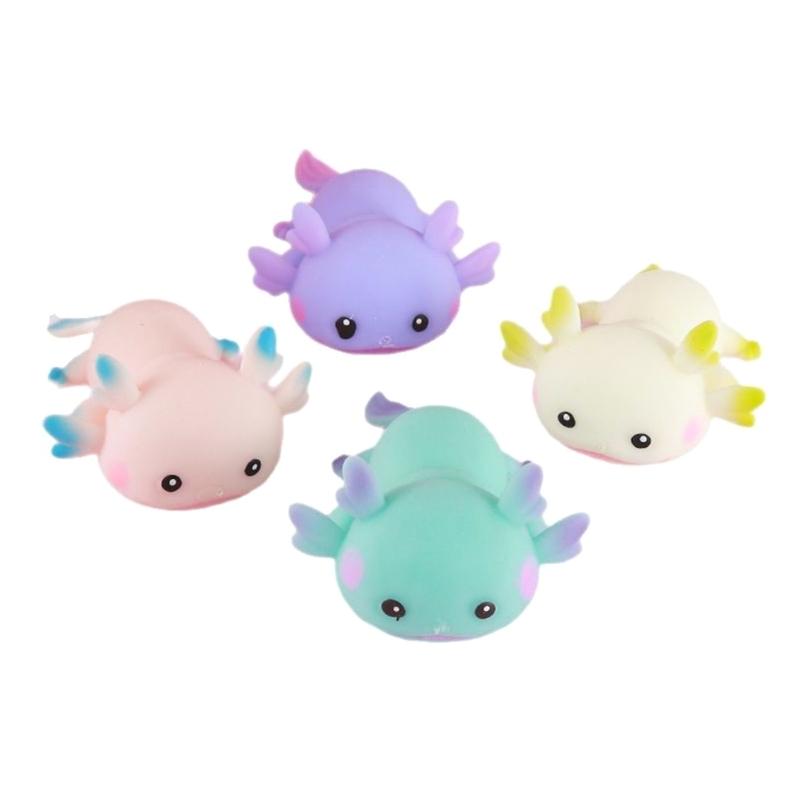 Slow Rising Stretchy Axolotl Sensory Squeeze Ball Antistress Pinch Toy For Children Adult Hand Relax and Mood Soothing
