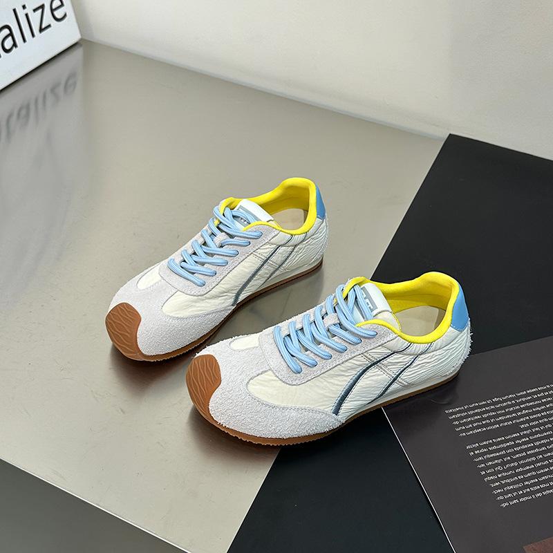 Сочетание цветов, плоская подошва, женская, пружинящая, уродливо-милая, мягкая подошва, повседневная 35