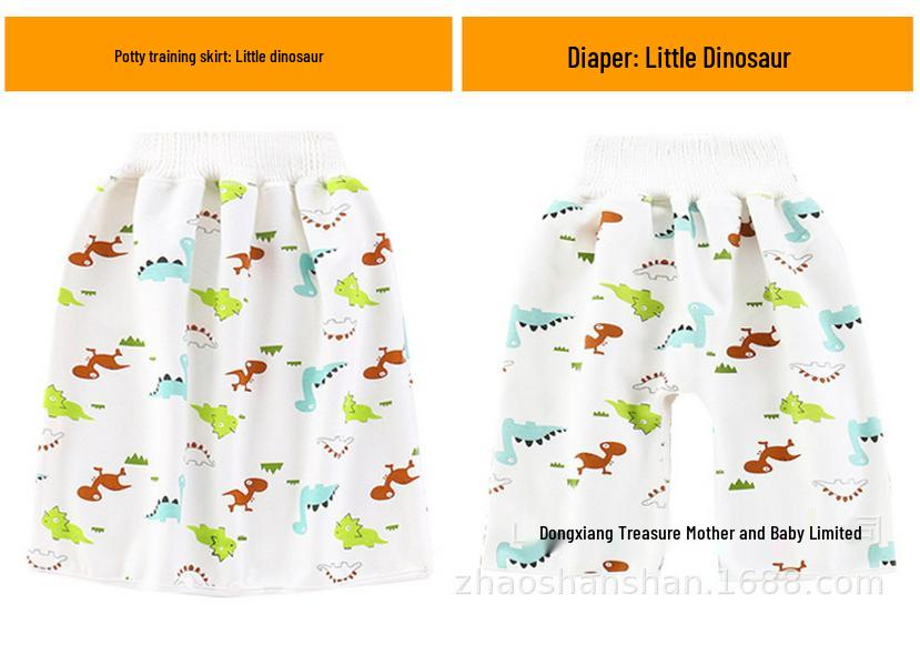 Waterproof, Washable Cotton Diaper Skirt & Training Pants for Baby Boys & Girls