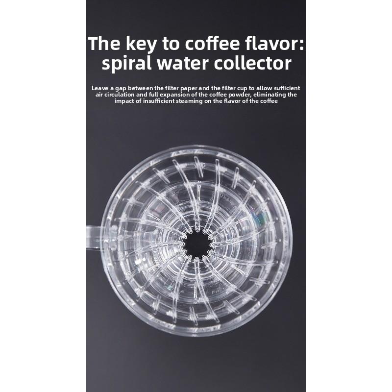 Filter Cup, V60 Filter Paper Coffee Filter, Pour-over Coffee Funnel, Resin Filter Screen, Mesh, Outdoor Portable