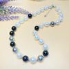 S925 Sterling Silver Black Agate & Pearl Choker Necklace for Women - Niche Luxury Design
